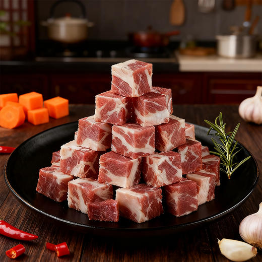 【肉质鲜嫩】西陇鲜 巴西进口牛腩块 1kg/袋 整块原切 商品图0