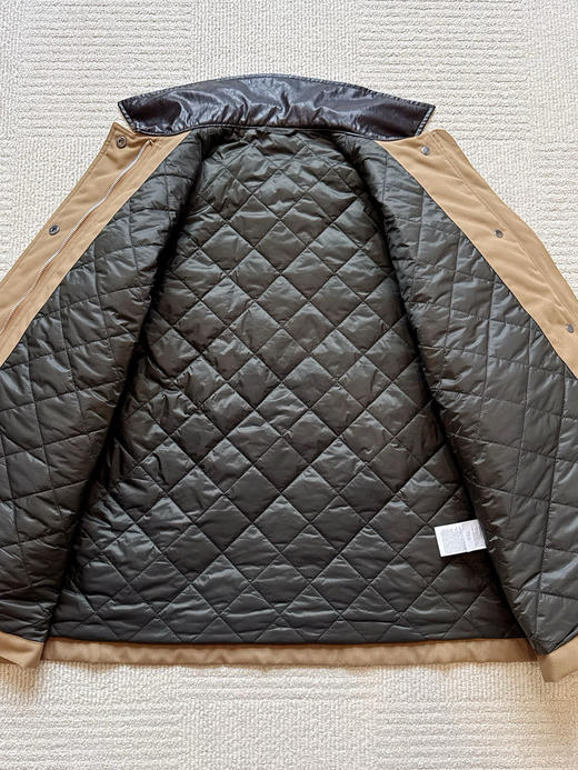 1029-6 纯圆正 极其少量 郑素敏 max 皮领帆布 重工廓形 大口袋工装棉服 商品图12