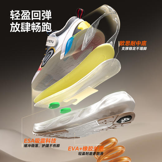 卡特兔童鞋儿童运动鞋男童2025秋冬季新品防滑耐磨透气女童跑步鞋 商品图4