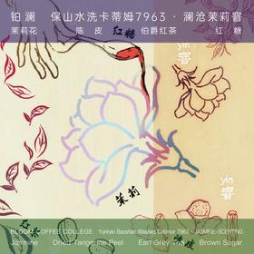 云南咖啡豆茉莉窨保山水洗卡蒂姆手冲浅焙精品新鲜烘焙