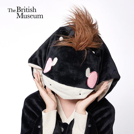 大英博物馆 新年系列 日进斗金 午睡毯披风毛毯-黑色 商品图0