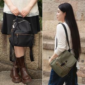 7天发货【2款防水双肩包】背着它去哪都超舒服！🔥加宽肩带，久背不压肩~ 经典黑&质感军绿，口袋超多超能装，出行出游必备神器！正宗高密度尼龙防水面料，优质合金五金，优质涤纶内里，35-29-12cm