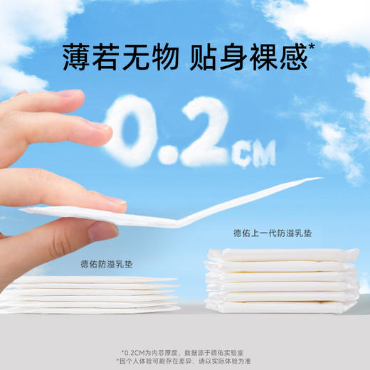 德佑防溢乳垫哺乳期溢乳垫一次性超薄产后防漏奶乳贴隔奶垫溢奶垫100片 商品图2