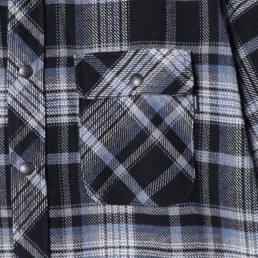 888SDSA男士秋冬新款痞帅男装潮牌简约撞色格纹格子翻领长袖衬衫百搭 商品图3