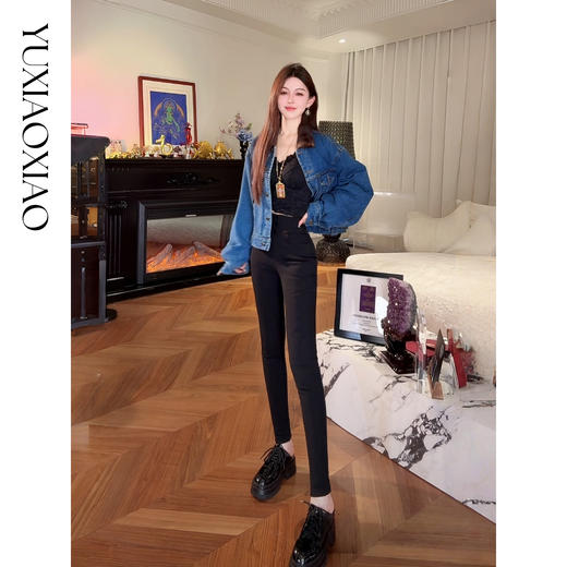 余潇潇【锁温超模腿】90白鹅绒桑蚕丝绵羊毛山羊绒混纺小脚&微喇裤 商品图3