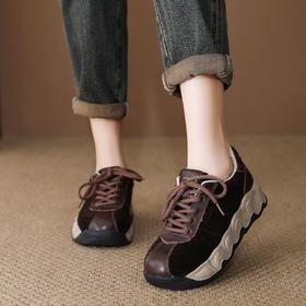 FR 85252运动休闲鞋复古厚底系带舒适不累脚