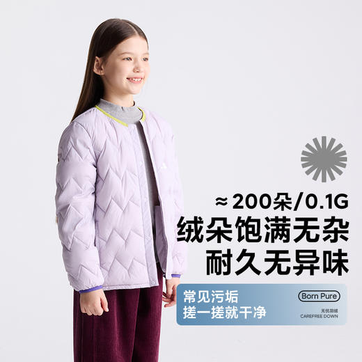 *【咕噜日记】亲子【轻暖】撞色圆领羽绒服PDWT2518-PDWT2519 商品图3