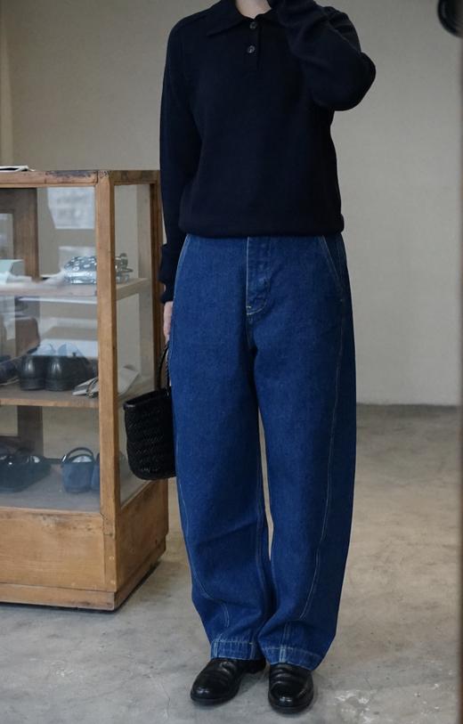 Studio Nicholson 圆弧裤脚扭缝牛仔裤(AKERMAN SNW - 1626)2色可选 商品图5