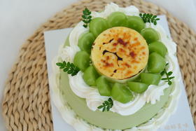 青提烤布蕾奶油蛋糕