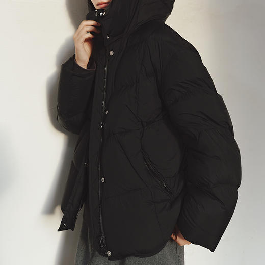 NEELLY纳俪商场同款冬新款时尚休闲短款羽绒服女百搭90白鸭绒外套N25103L01073 商品图2