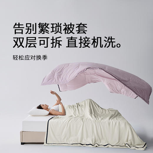 turqua时光居品 双层酣睡被2.0 | 免被套可水洗 软糯触感 温暖不闷汗 轻盈不压身 轻松应对换季 商品图9