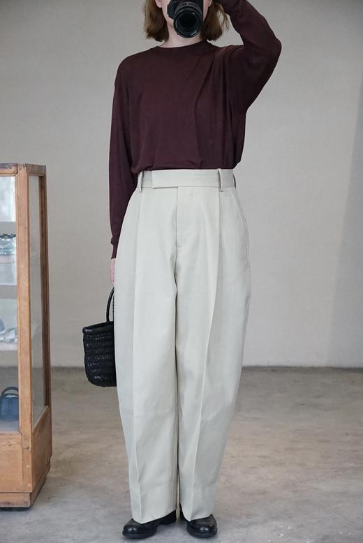 Studio Nicholson双褶阔腿西裤 商品图0