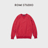 ROMI STUDIO“复古休闲”高克重舒适红调圆领套头卫衣RWCASU6762 商品缩略图1
