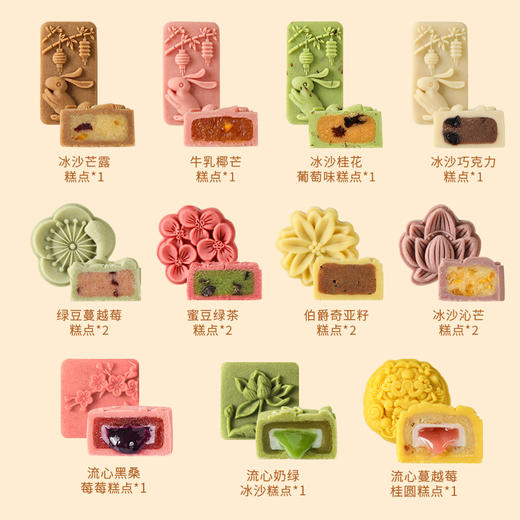 【粉色映月礼盒】中式糕点点心礼盒伴手礼送礼休闲零食礼包下午茶点心544g 商品图3