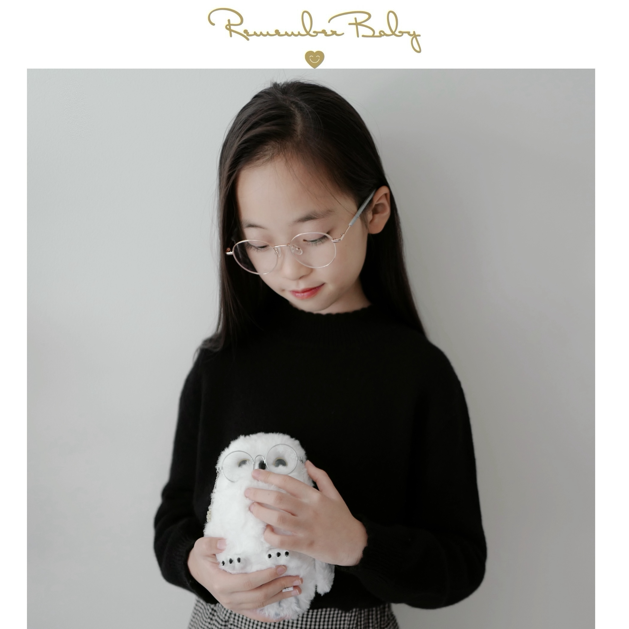 现货 / LIMERENCE + THROWBACK 康赛妮100%羊绒花瓣领上衣 + 薄绒直筒高腰长裤 （亲子款）