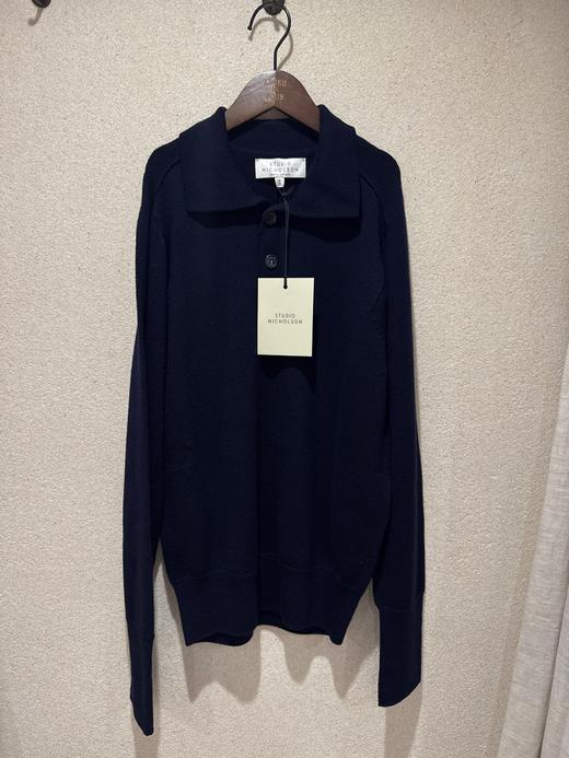 Studio Nicholson 超细美利奴羊毛针织Polo衫 商品图4
