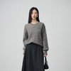 NEELLY纳俪商场同款冬季新款设计感休闲圆领毛衣女亲肤随性针织衫N25104A06608 商品缩略图3