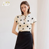 AD洋气减龄波点衬衫2025新款时尚短袖高级感新中式水滴领气质上衣 商品缩略图2