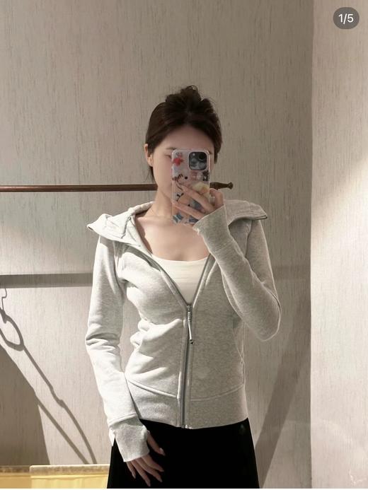 lulu家｜Scuba修身加绒连帽开衫 商品图5