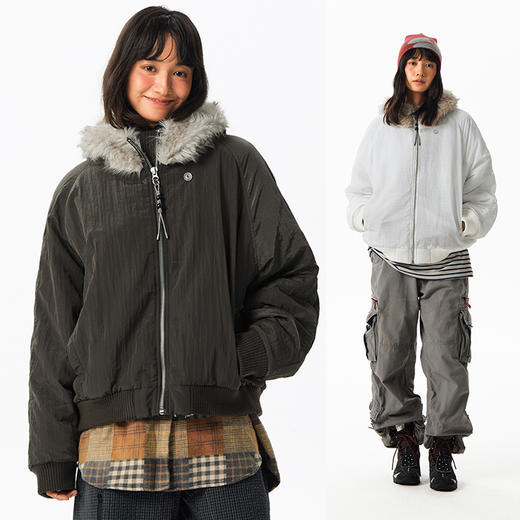 CryingCenter 毛领巴恩风ma1飞行夹克棉服 男女款 哭喊中心 商品图0