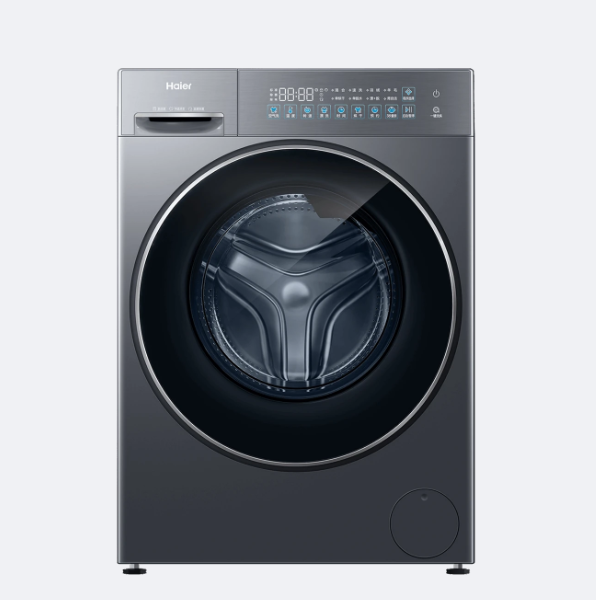 海尔 洗衣机 XQG100-L58H1 10KG 滚筒 变频 一级能效 超薄机身嵌入 极夜灰