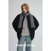 MAISON CECILE 秋冬复古设计感菱格绗缝轻便保暖廓形棉服外套 商品缩略图1