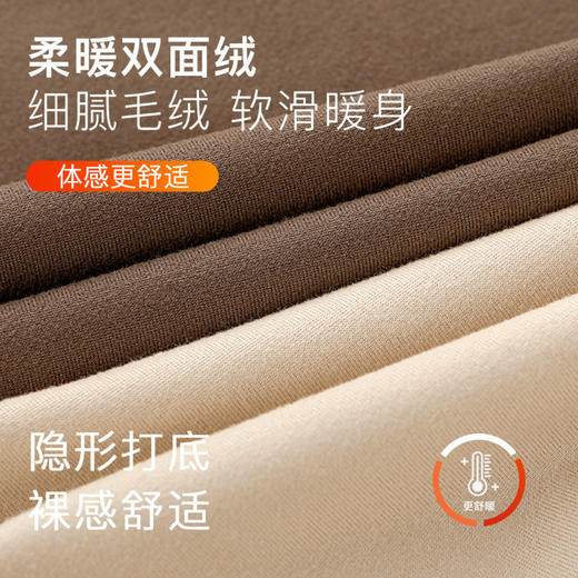 云绒暖域 女士打底套装(VIP)【10A抑菌 云感亲肤】秋冬磨毛圆领打底保暖内衣套装 商品图2