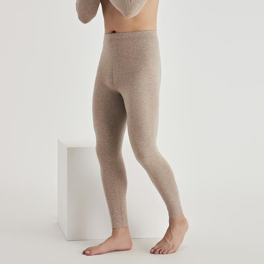 【德绒授权 德国进口纱线 添加羊毛和蚕丝】男女款双面德绒自发热保暖内衣套装 商品图2