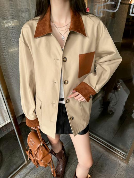 女款拼接领休闲外套zh014 商品图3