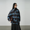 NEELLY纳俪商场同款冬季新款时尚格纹毛呢外套女设计感百搭大衣N25104N04406 商品缩略图1
