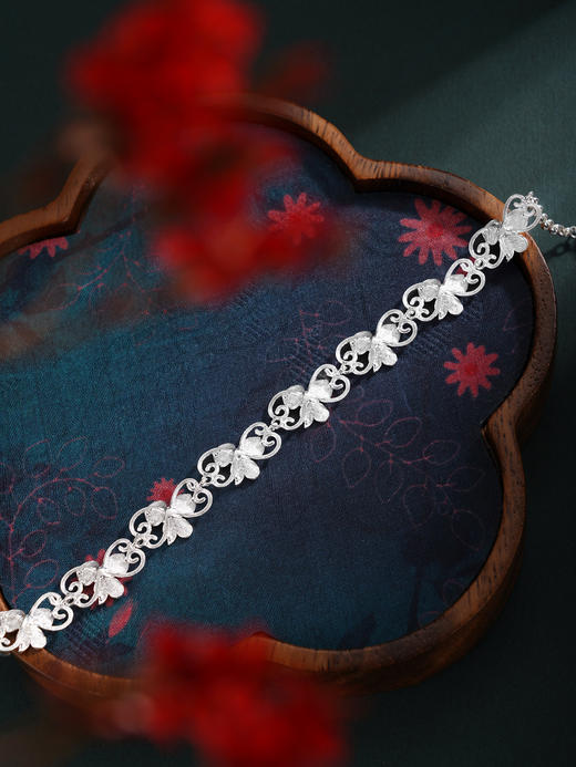 子佩集S990银【满路花】手链【QFSL009】花丝2510 商品图6