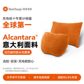 星星充电新能源汽车迈巴赫同款Alcantara头枕腰靠通用