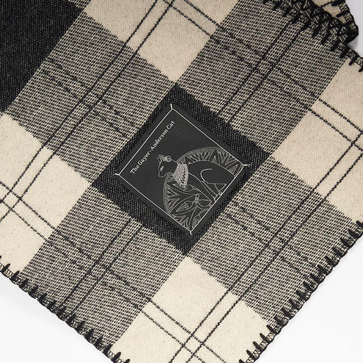 大英博物馆 盖亚·安德森猫系列 格纹连帽休闲围巾 商品图3