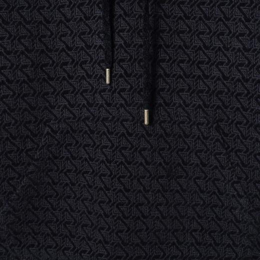 WY1246SDSA男士秋冬新款痞帅男装韩版撞色抽绳连帽卫衣宽松百搭套头上衣 商品图3