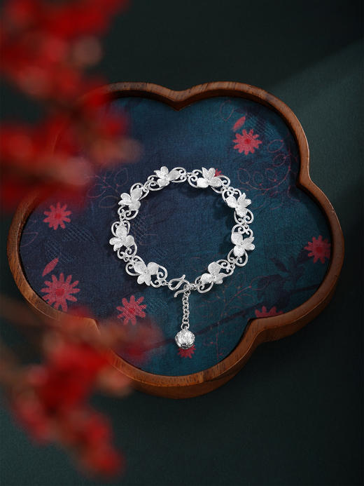 子佩集S990银【满路花】手链【QFSL009】花丝2510 商品图0