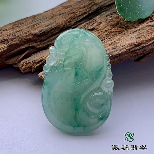 派瑞翡翠 翡翠挂件 糯冰 飘花 商品图1