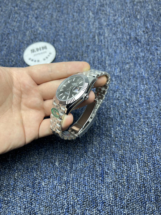 劳力士 分C日志型41mm 水泥灰 3235机 五珠链 904L钢 男士腕表 商品图3