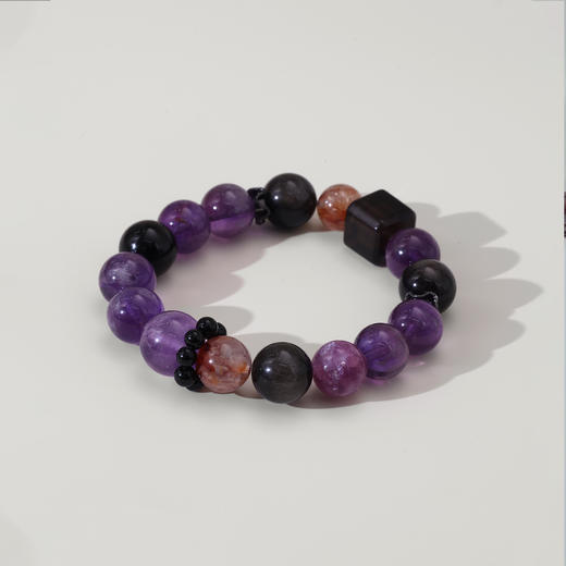 ARSIS｜晶石系列 守正开运·紫水晶多宝串珠手链 商品图0