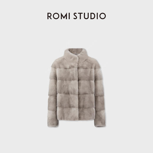 ROMI STUDIO“天鹅绒水貂”丹麦进口顶奢丝绒触感皮草 RWCWW86910 商品图0