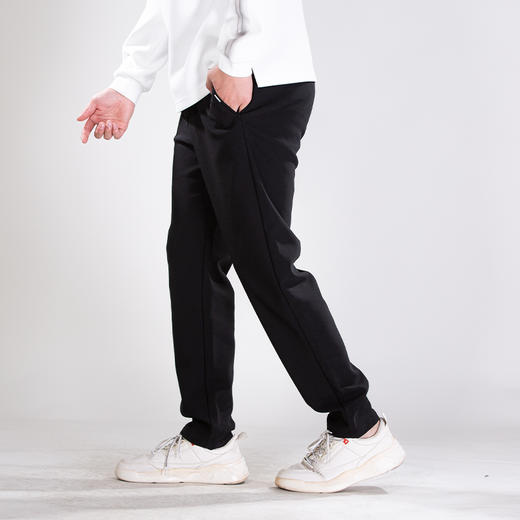 DRONKOO 2025 正常腰左袋夹唛复合绒高弹基础款厚休闲长裤 商品图2