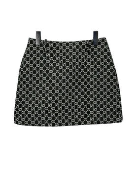 女款羊毛呢提花高腰半裙 可配套装he012