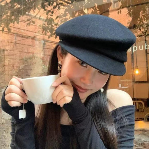 章若楠周也私服同款CA4*A日系报童帽帽子 商品图0