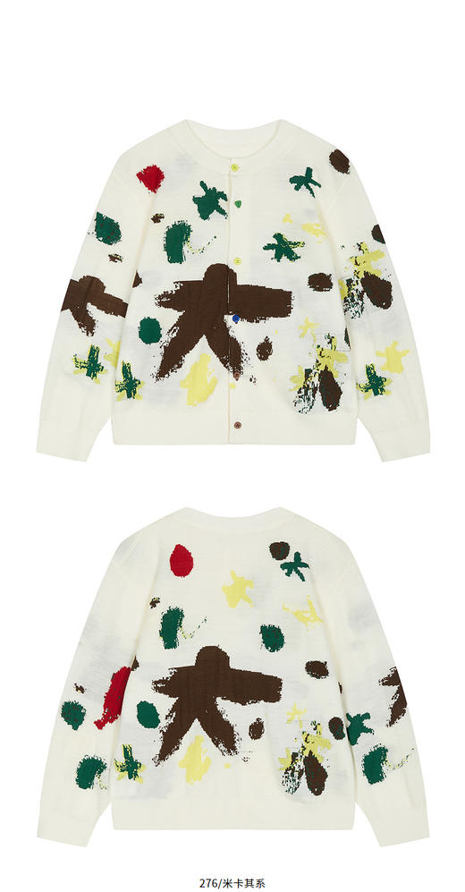 jnby  25年冬款  短款开襟毛衫  1P0313580 商品图5