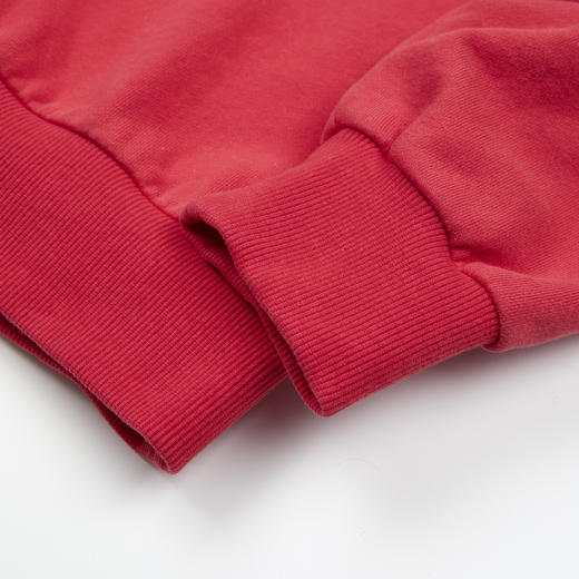 ROMI STUDIO“复古休闲”高克重舒适红调圆领套头卫衣RWCASU6762 商品图5