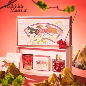 大英博物馆 新年系列 驭梦驰光 香薰蜡烛线香套装礼盒-柑橘罗勒