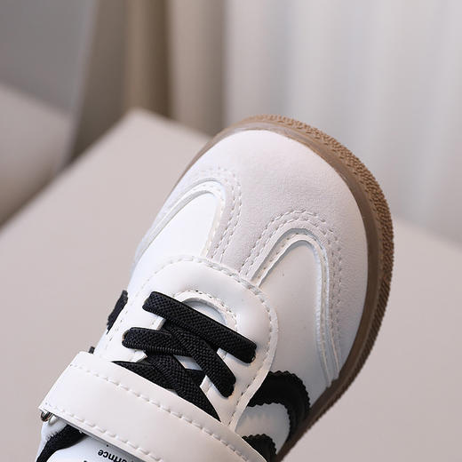 【防滑软底，春秋百搭】男女小童板鞋 百搭德训鞋 春秋新款 宝宝鞋子 软底防滑婴儿学步鞋。hb 商品图1