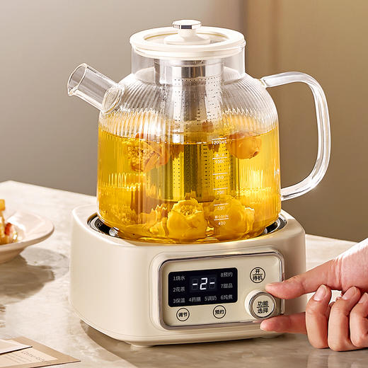 JIM积米丨全玻璃智能花茶壶煮茶烧水壶多功能养生壶【 BC-H12X】 商品图4