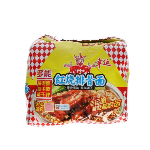 幸运 多能红烧排骨面 75g*5袋/包 商品图0