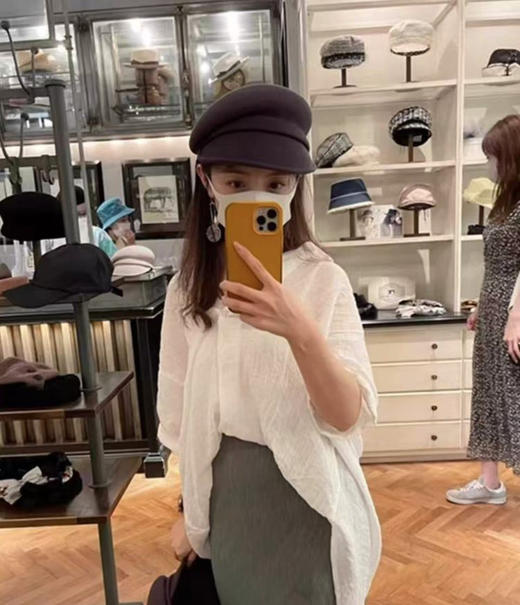 章若楠周也私服同款CA4*A日系报童帽帽子 商品图4