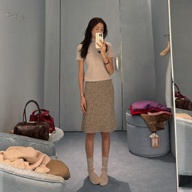 ROMI STUDIO“简约老钱”羊绒羊毛软糯半高领毛织上衣RWCWSG6706